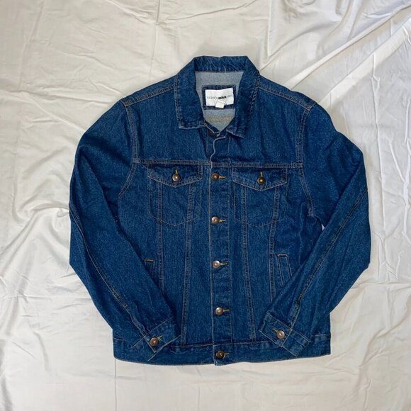Men's Dark Blue Jean Jacket - Fashion Nova - Picture 6 of 6